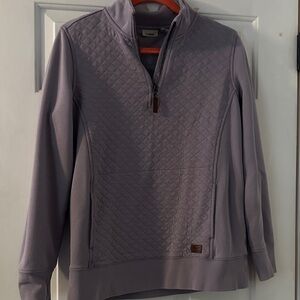 L.L. Bean quilted fleece- Purple